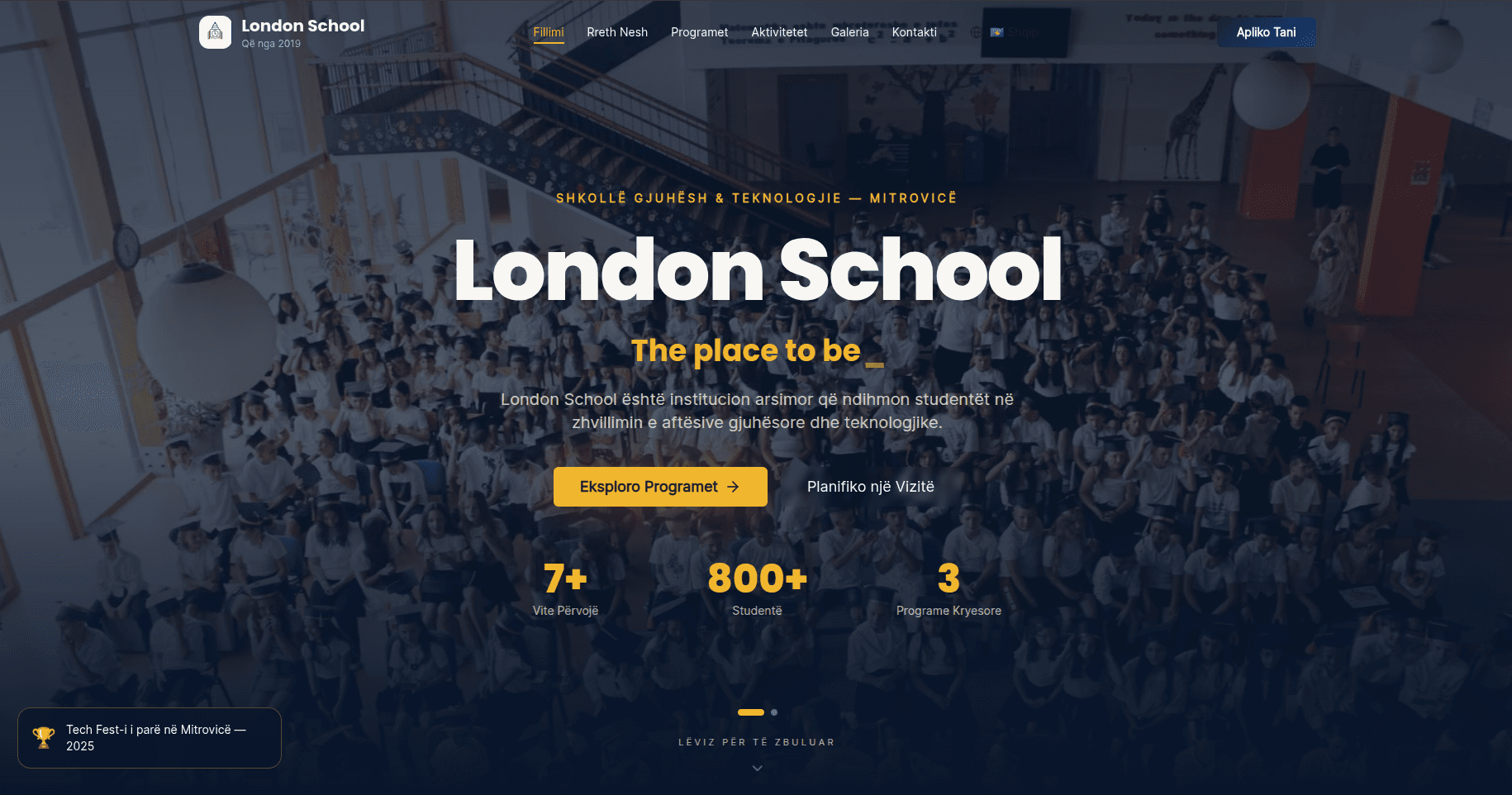 London School Website